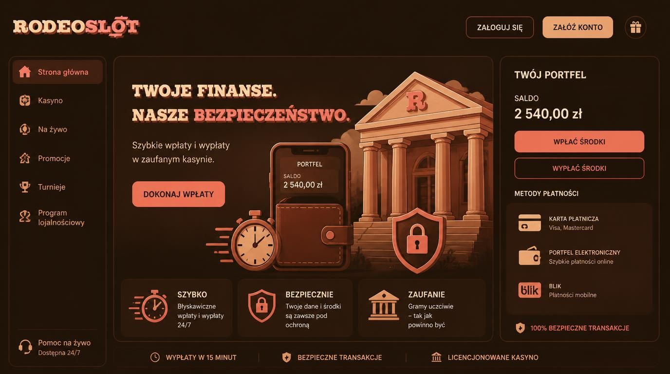Ikony banku i e-portfela przedstawione razem nad ekranem kasyna